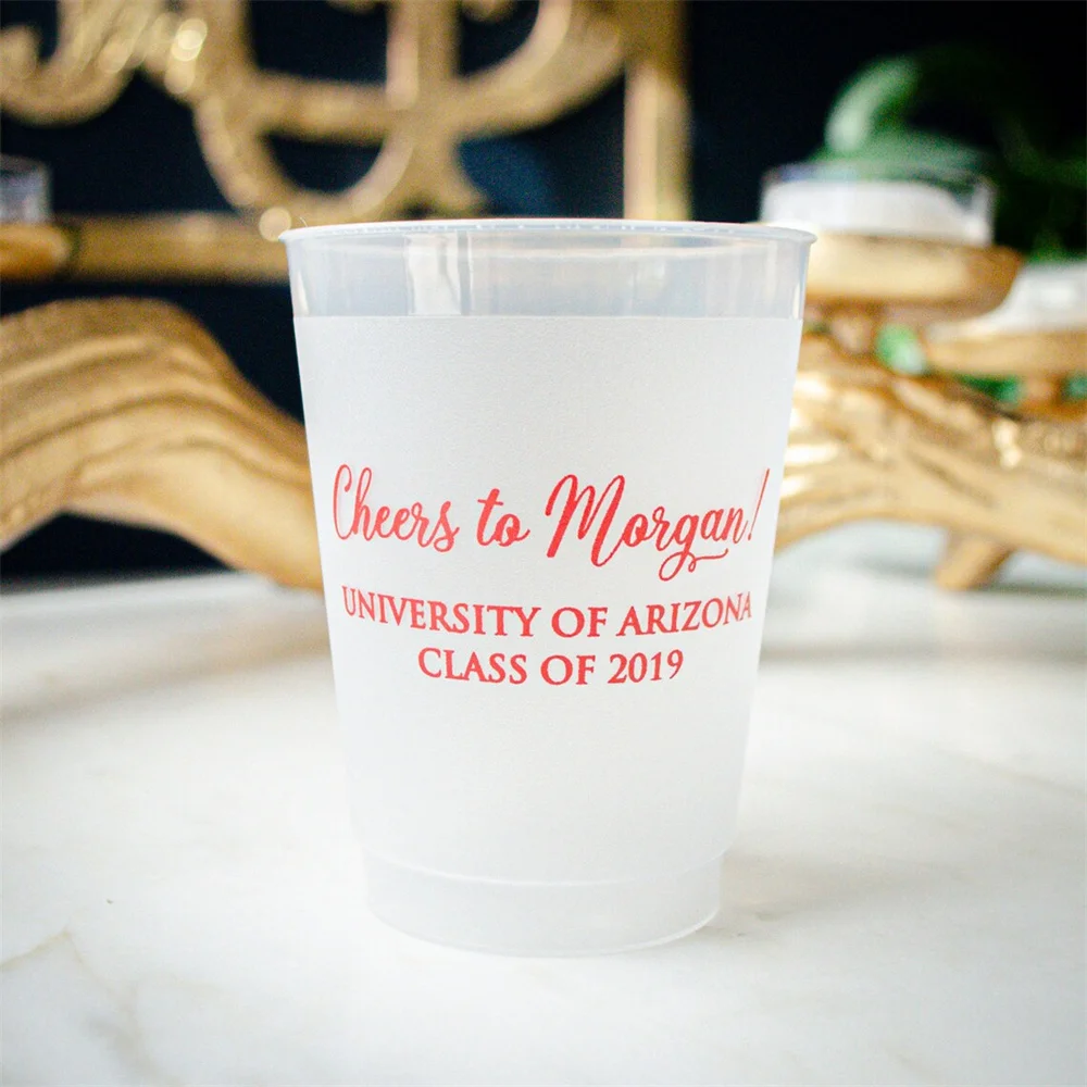 Personalized Printed Frost-Flex Party Cups, Custom Shatterproof Cups, Monogrammed Cups, Wedding Cups, Crawfish Boil, Monogram We