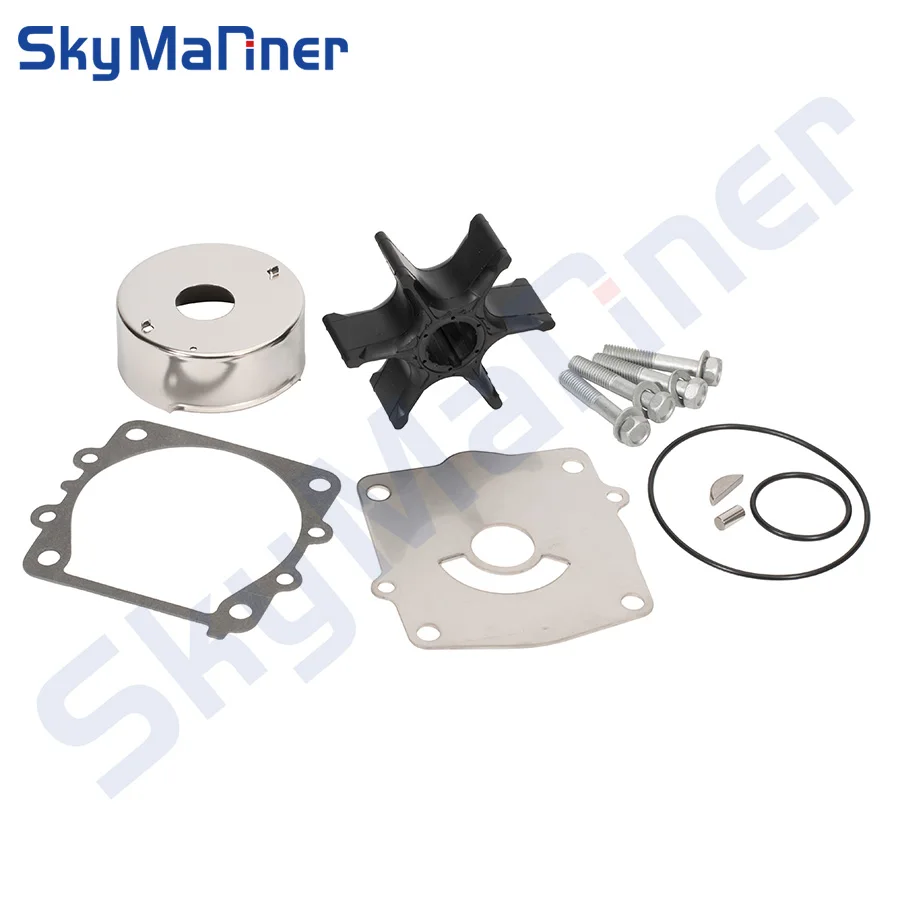 6G5-W0078-01 Water Pump Impeller Kit For Yamaha 2-Stroke 150 175 200 225 HP Outboard Motor 6G5-W0078-00 6G5-W0078-A1 6E5-44352