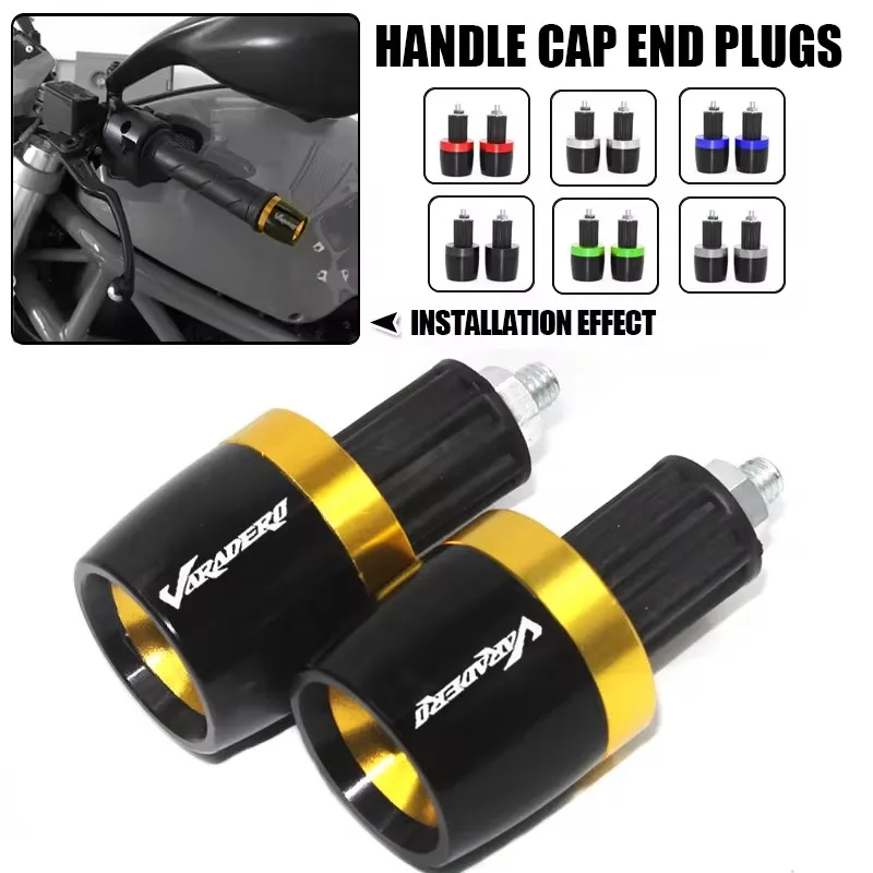 Motorcycle Handlebar Grips Handle Bar Cap End Plugs For Honda XL1000V Varadero XL1000 XL125 V XL 1000 125 V Varadero Accessories