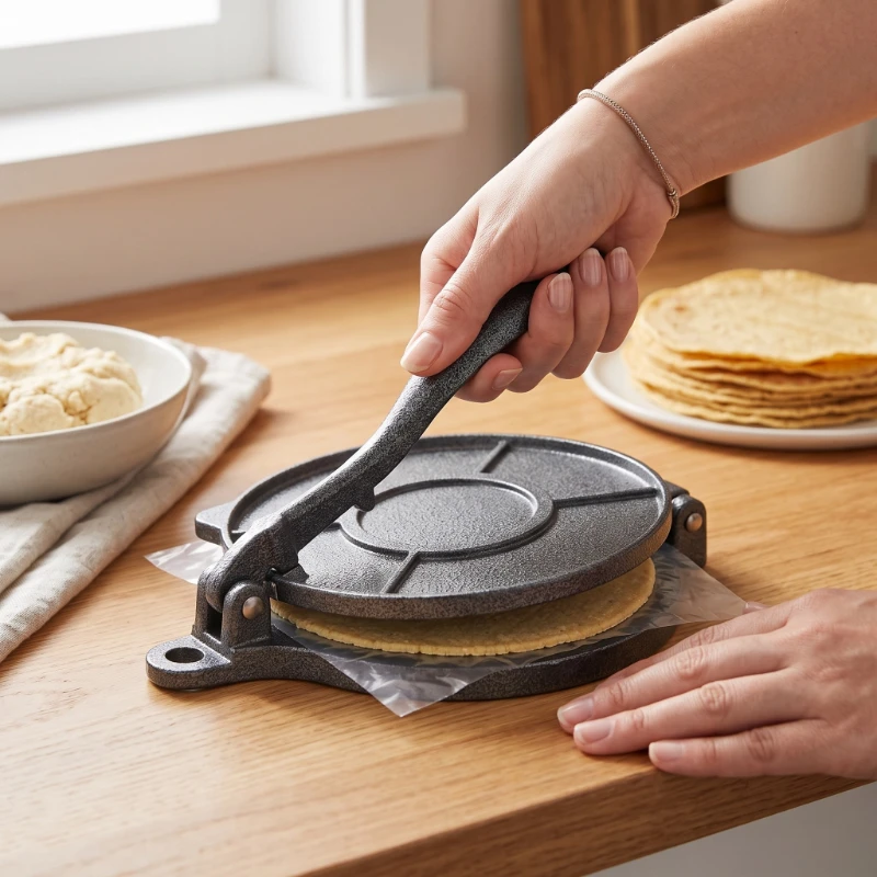 Pressa per pasta in lega di al - Tortilla Press Cast recensione e prezzo