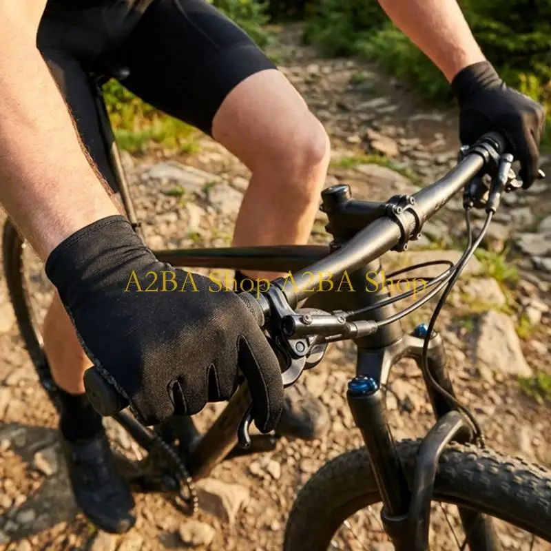 A2BA Cooling Hiking Gloves With Nonslip Silicone For Outdoor Sports Sun Protections