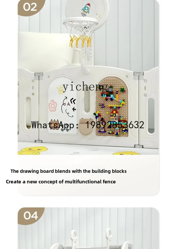 WL Baby Recinzione Terra Gioco per bambini Tappetino strisciante per bambini Barra di protezione per la casa, Sicurezza recinzione