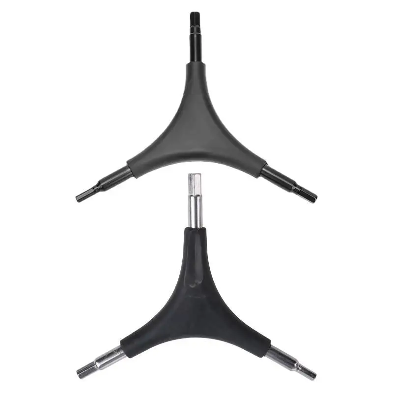 652F 4/5/6mm 산악 자전거 스패너 Y 자형 육각 렌치 다기능 3 방향 자전거 수리 유지 보수 도구 블랙