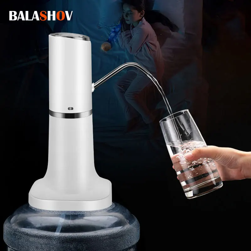 

Wireless Water Pump Dispenser Water Bottle Pump Mini Barreled Water Electric Pump USB Charge Automatic Portable Bottle Switch