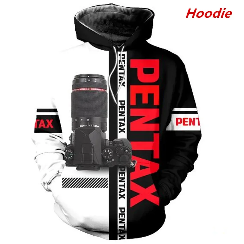 Fashion autumn hoodie Pentax Pro3D full print men's zipper hoodie unisex Harajuku casual street sweatshirt jacket HY0124