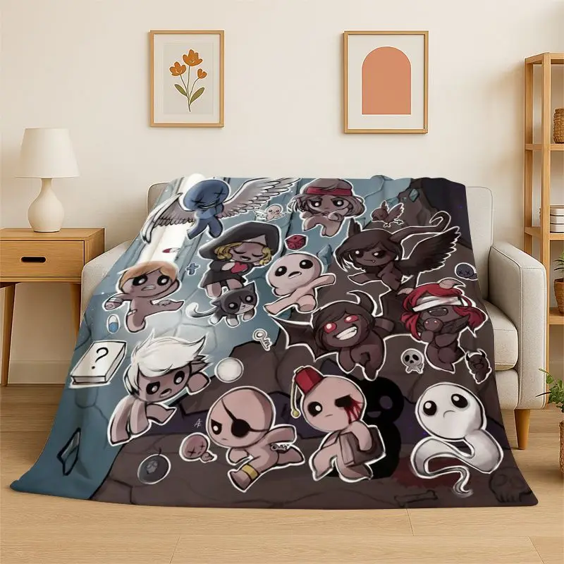 Classic Game The Binding Of Isaac Flannel Throw Blanket,Warm Cozy Blanket for Bed,Sofa,Couch,Bedroom,Living Room,Office,Camping