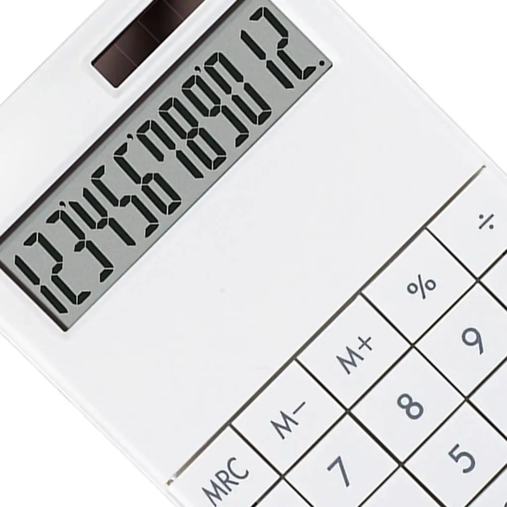 12-stelliger Desktop-Rechner Dual-Power-LCD-Display für Home-Office-Grün