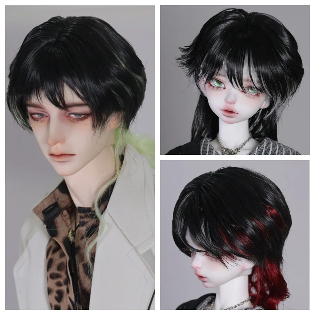 

1/6 1/4 1/3 BJD Doll Wigs Wolf Tail Styling Short Hair Handsome Wig For YOSD MSD SD13 Girl SSDF ID72 Uncle Accessories A1915