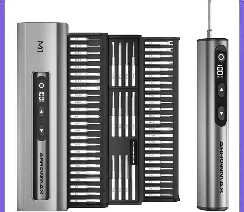 # For ARROWMAX M1 Electric Screwdrivers Set Precision Magnetic Bits 5-Gear Adjustable Torque Rechargeable Cordless Screwdriver