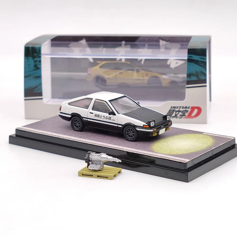 Hobby Japan 1:64 Initial D series AE86 GT APEX alloy car model collectible display ornaments