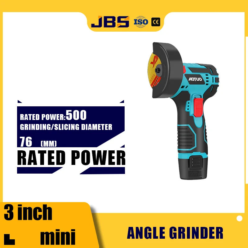 

JBS Cordless Lithium Polishing Machine 3-inch Mini Angle Grinder Handheld Small Angle Grinder