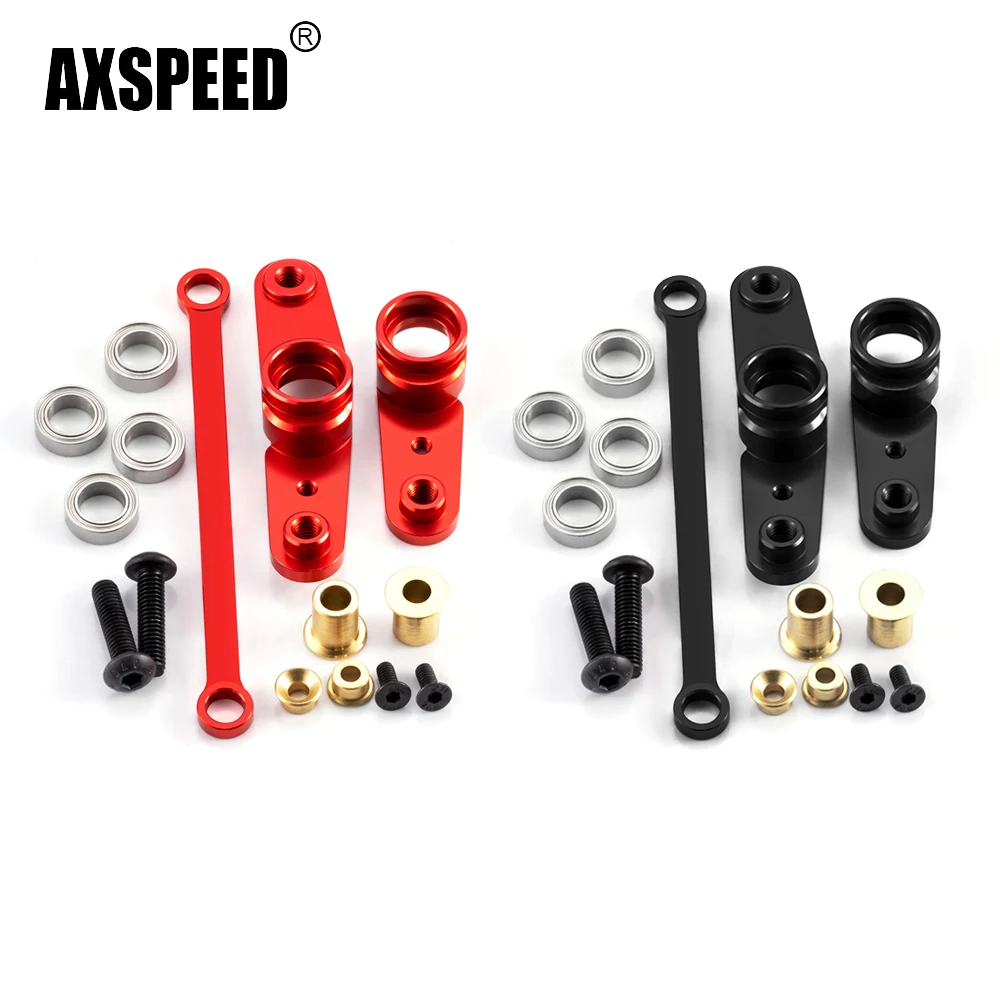 AXSPEED Lenkungsbaugruppe aus Aluminiumlegierung für Tamiya TA01 1/10 RC Drift Car Upgrade-Teile