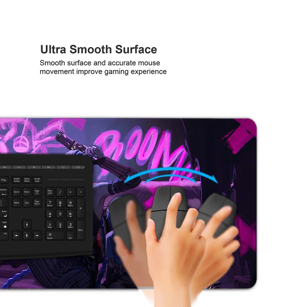 Mouse Pad Gamer Arcane Desk Mat Large Mousepad Gamer Accessories PC Computer Keyboard Desk Pad ALeague of Legends Jinx Rubber