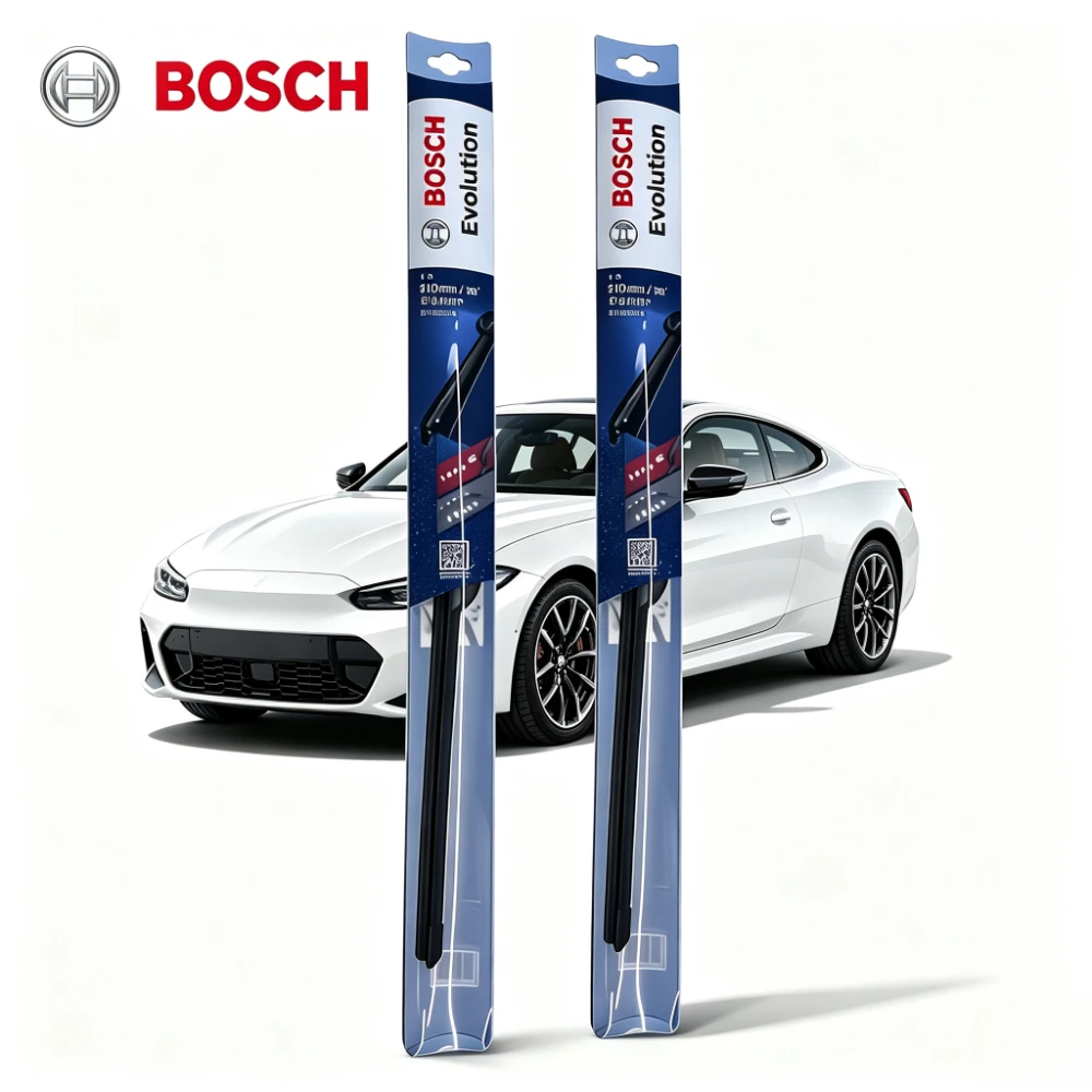 Bosch Evolution Auto-Scheibenwischerblätter 14-26 Zoll, leise und sanft arbeitende Wischerzubehörteile, geeignet für BMW 325i Cabrio, 325i Coupé
