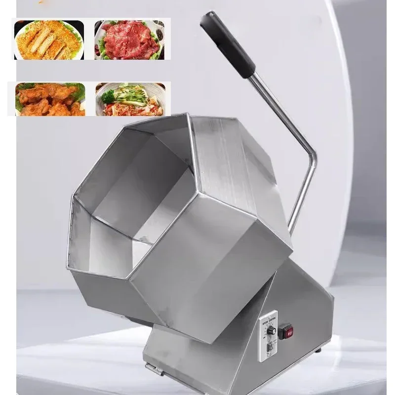 Flavour Food Mixer  Automatic Food Snack Chips Popcorn Seasoning Machine Octagonal Drum Mixer Machine