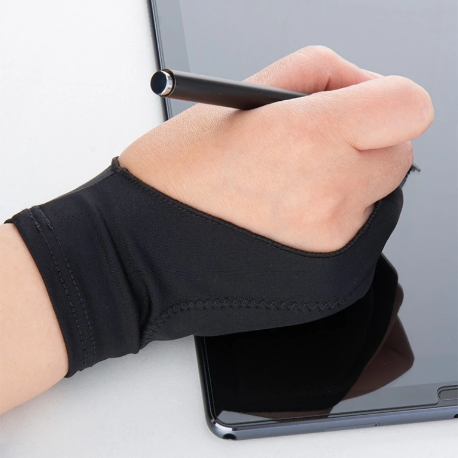 Art Single/Three Layers 2 Finger Anti-mistouch Painting Sketch Gloves Tablet Screen Touch Glove Artist Drawing Write Glove