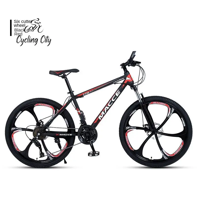 

Cycling City Variable Speed Shock-absorbing Bicycle 3/6/10 Knife Wheel Mountain Bike 24/26 Inch Adult Bicycle Off-road Road Bike