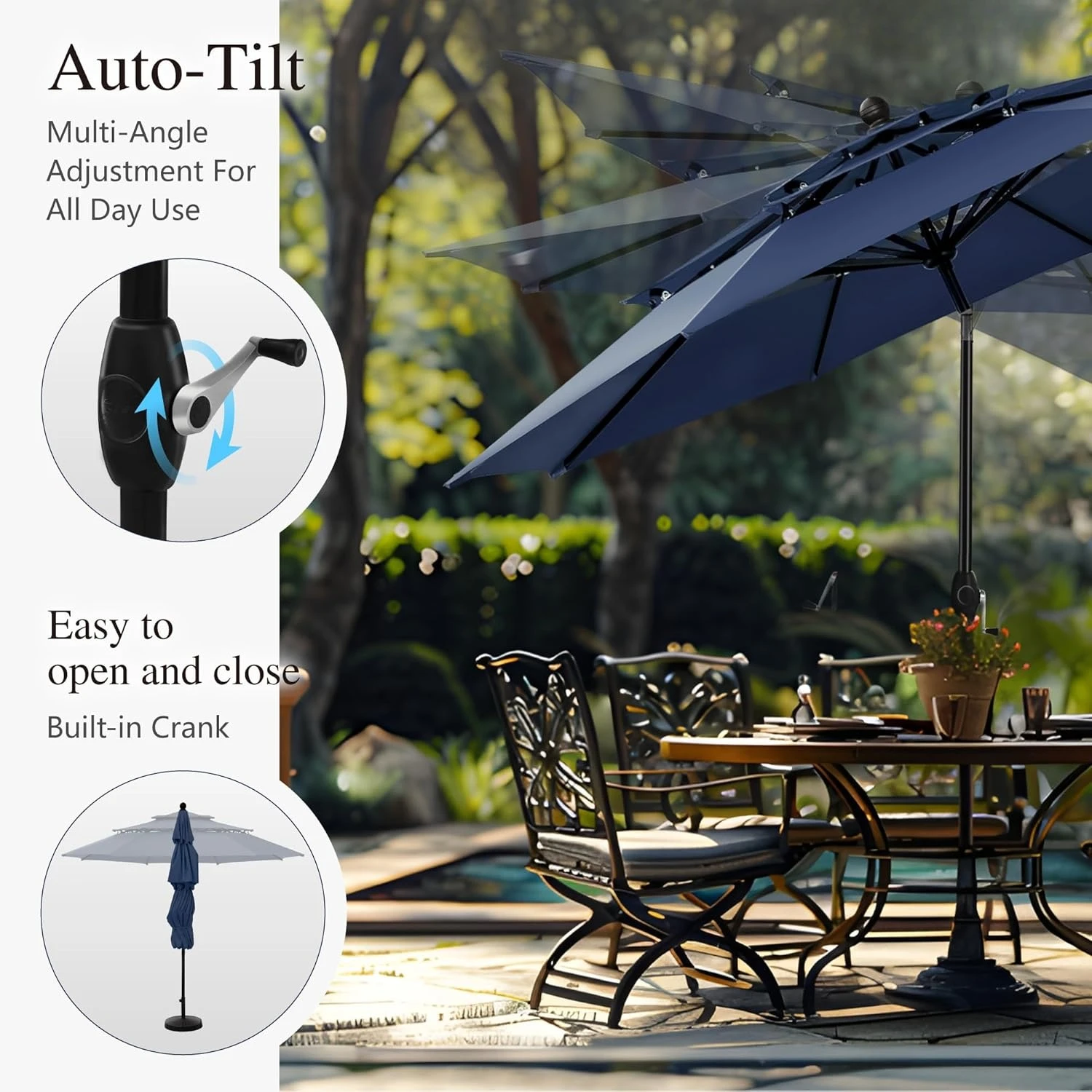 10FT 3-Tier Patio Umbrella 4