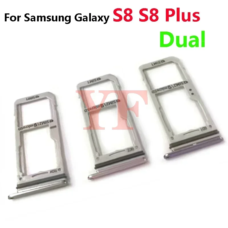 For Samsung Galaxy S8 S8 Plus G955 G950 US997 VS988 SIM Card Tray Slot Holder Adapter Socket Repair Parts