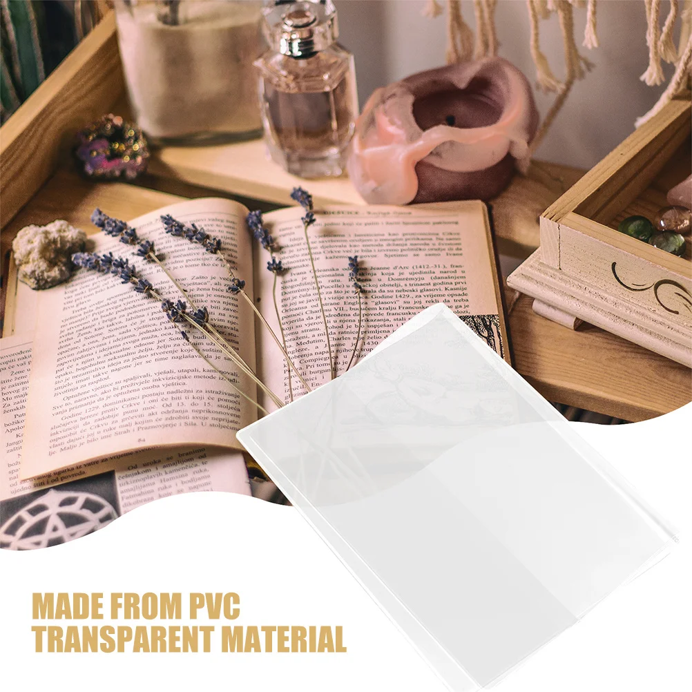 3Pcs Hand Account Book Covers Transparent PVC Protective Sleeve Notebook Clear Waterproof Book Jackets Scrapbook Protection Film