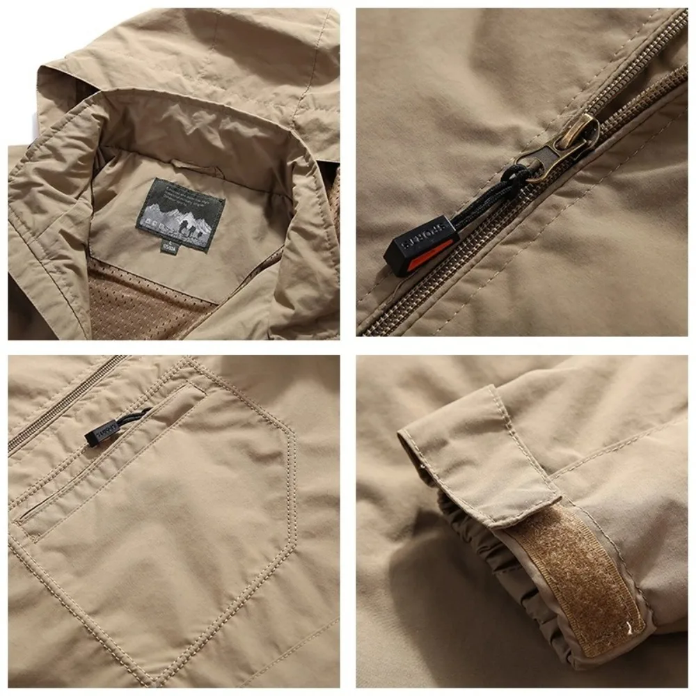 سترة صلبة بطبقة واحدة للرجال - سترة واقية خارجية للمشي لمسافات طويلة وتسلق الجبال