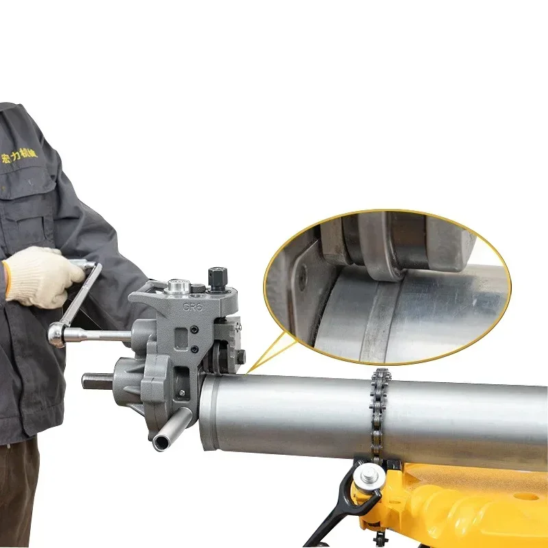 

GR6 Portable Combo Roll Grooving Machine, 1/4" to 6" Pipe Capacity, Manual Use or Power Drive Mount Fire pipe pressing