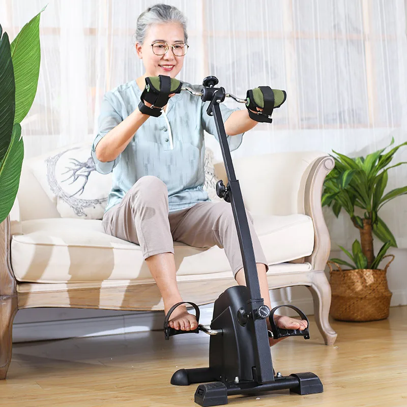 

Elderly Leg Exercise Stepper, Indoor Pedal Bike for Seniors - Full Body Cardio, Arm Leg Rehabilitation Physio Home Gym Equipment