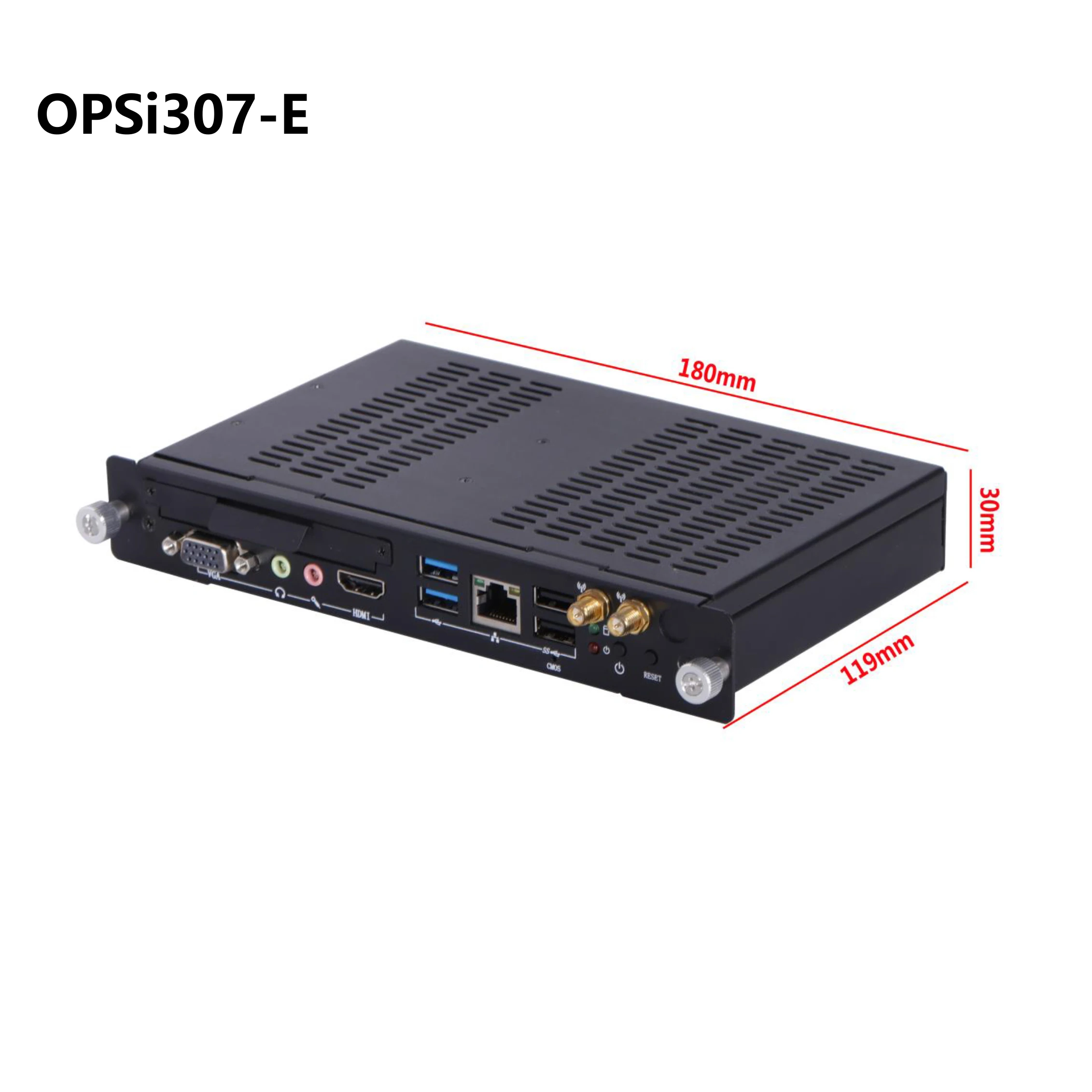 OPS-i307E Mini PC Computer Intel Core i3 7020U Processor Windows 10 Pro For Conference Teach Screen Built-in Host Module SSD