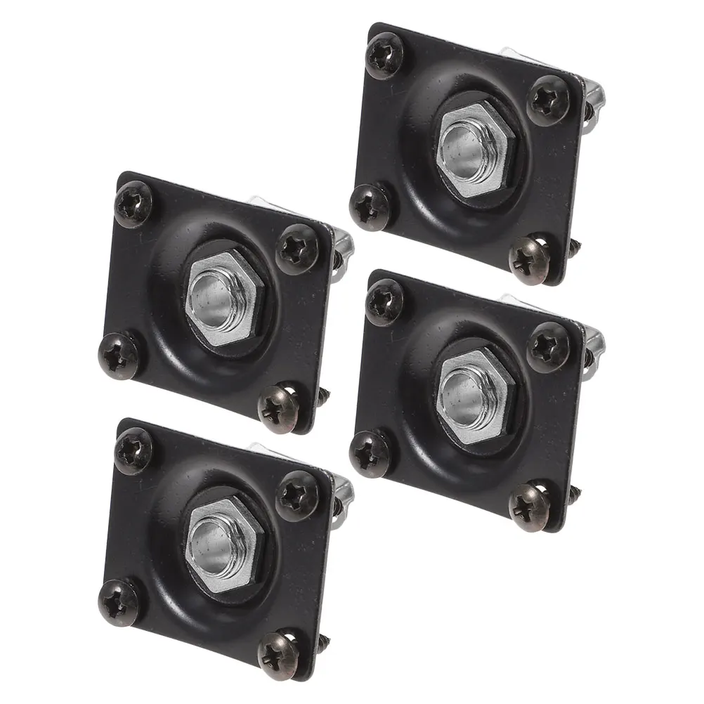

4 Pcs Guitar Jack Cover Bass Plate Output Socket Accessories Metal