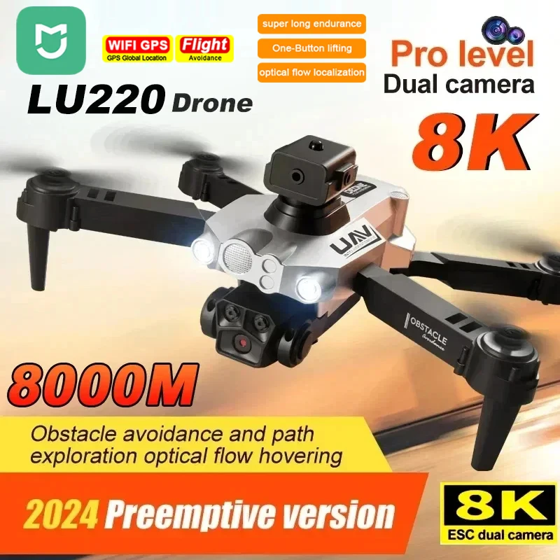 

MIJIA LU200 Drone 8K 5G GPS Professional RC Plane Photography Optical Flow Obstacle Avoidance Quadcopter for Adults Child Toys