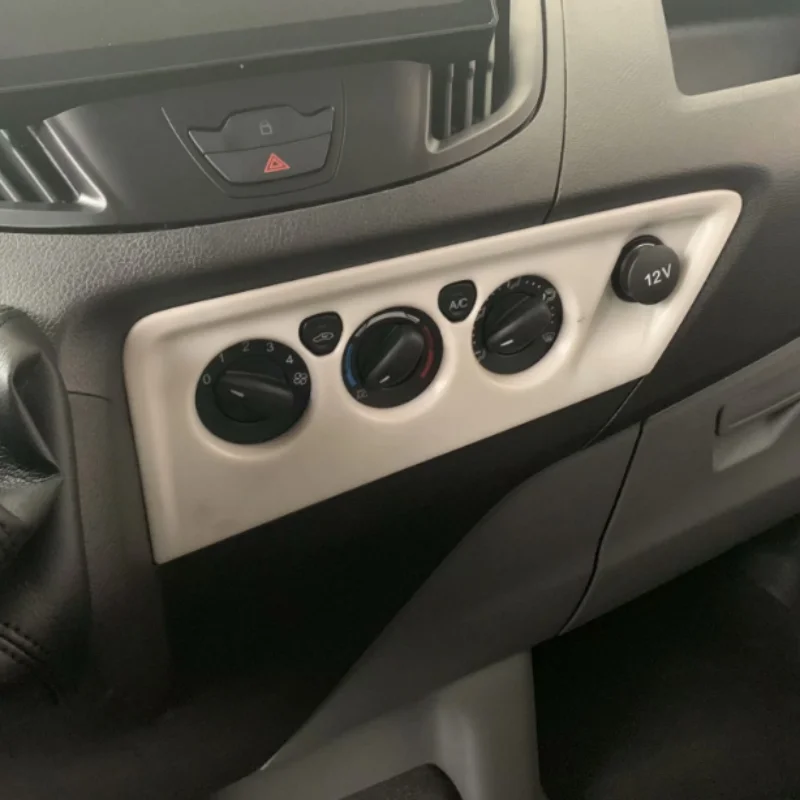 2017-2022 Ford Transit V362 ABS carbon fiber inner handle glass switch shift frame interior modification view 3
