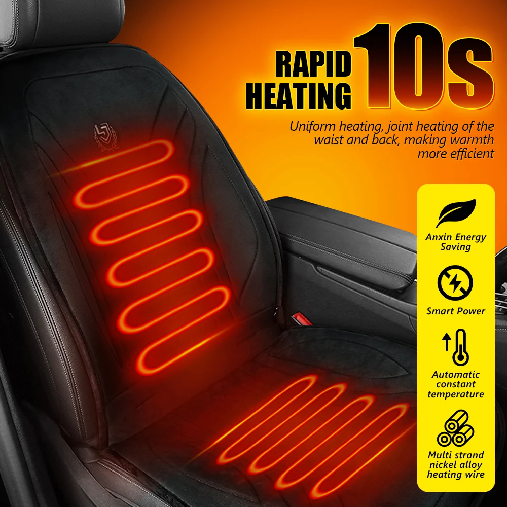 

Подушка для подогрева сидений 12В/24В, универсальная, с интеллектуальным поддержанием постоянной температуры, быстрый нагрев для 99% моделей автомобилей, для использования дома и в офисе