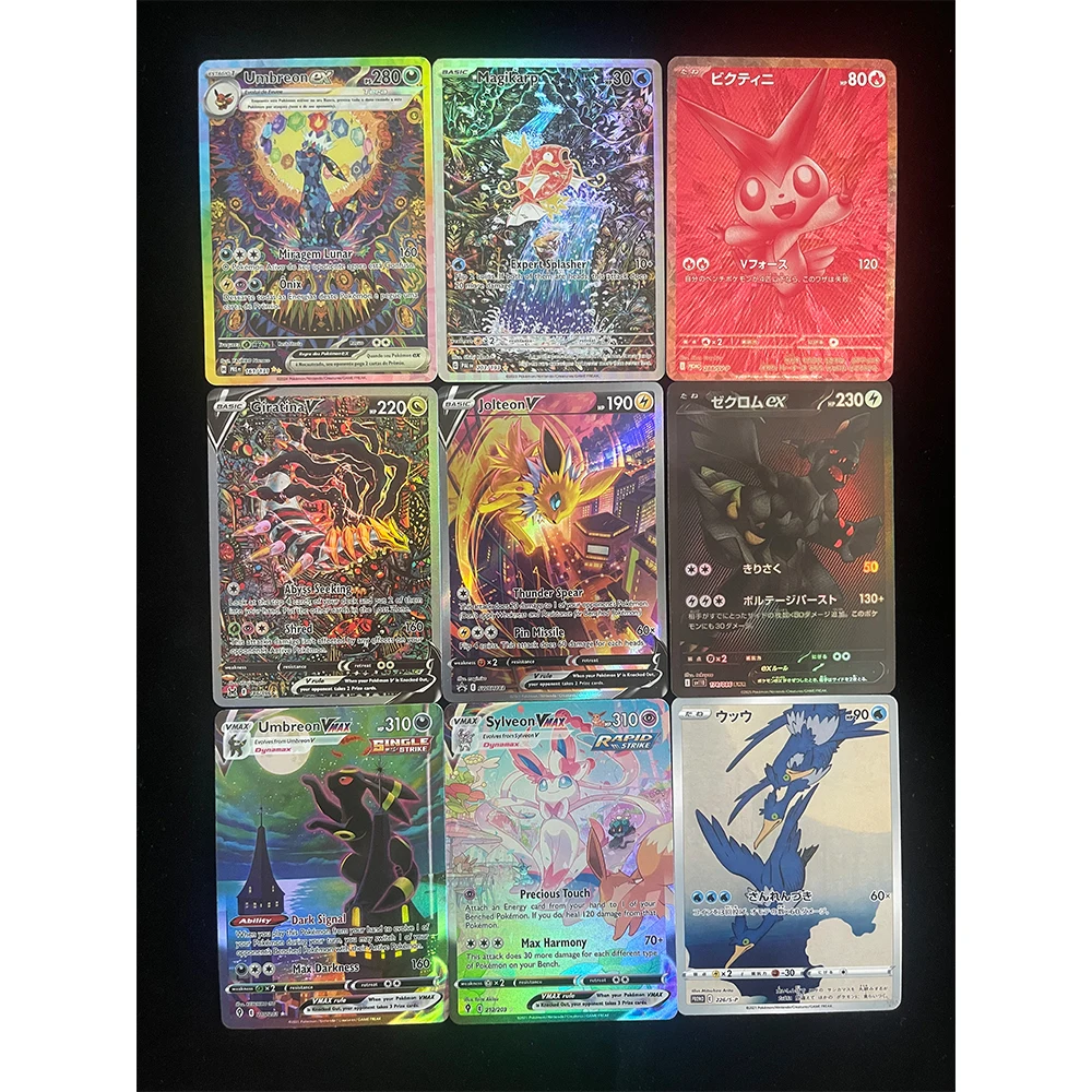 Pokemon Japanese Foil Card The Glory of Team Rocket Moltres Garchomp Ex Mewtwo Nidoking Sv10 Anime Game Collection Card Toy Gift