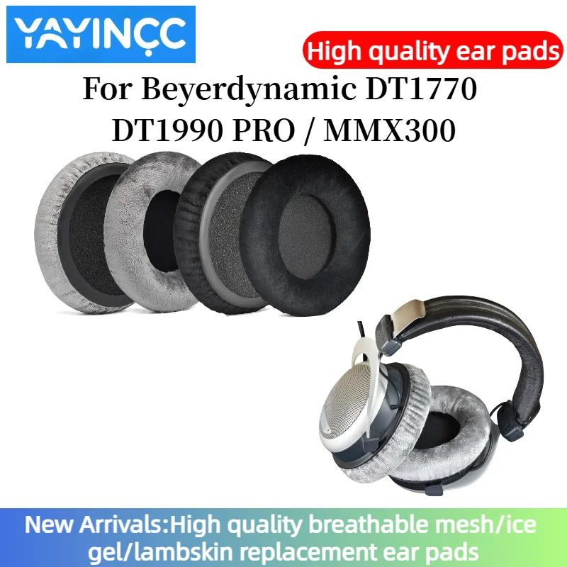 

YAYINCC Replacement Ear Pads For Beyerdynamic DT1770 DT1990 PRO / MMX300 Headphones Ear Cushions, Headset, Ear Cups Earmuffs