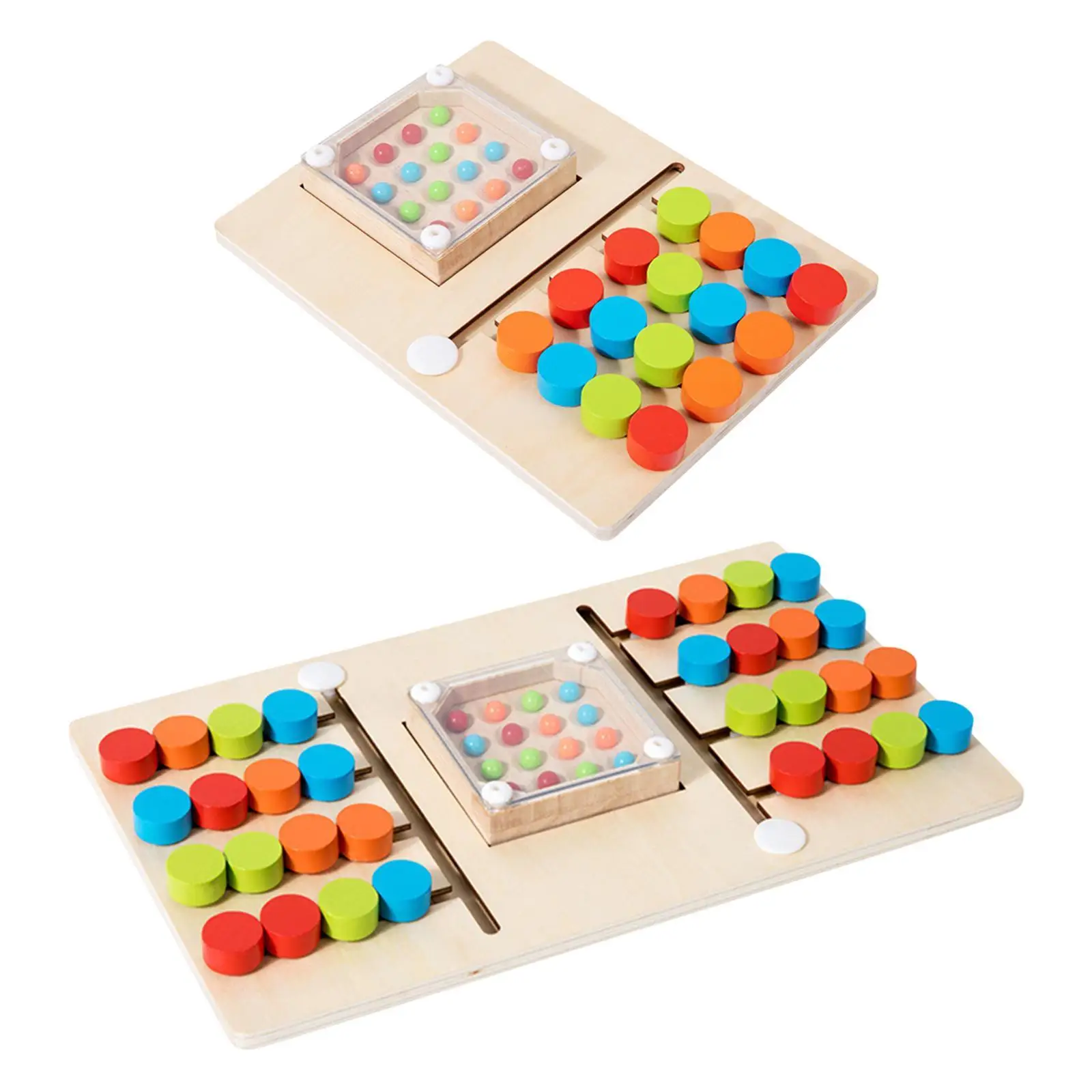 Montessori Wooden Color Matching Puzzles Board Preschool Educational for Boys and Girls Ages 3+ Kids Preschool Holiday Gifts