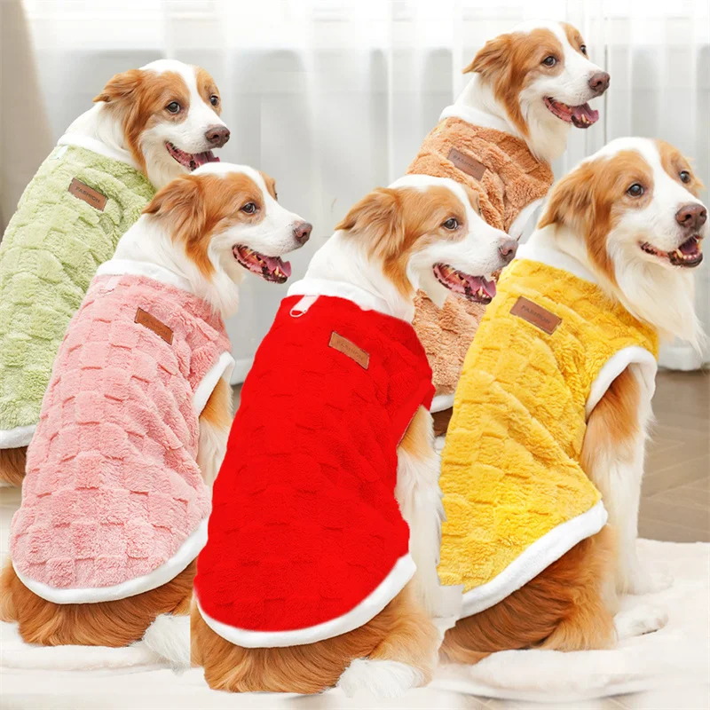 

Big Dog Clothes Winter Plush Hoodies Costume For Small Large Dogs Dachshund Pet Clothing Pullover Jacket Sweatshirt Sweaters XXL