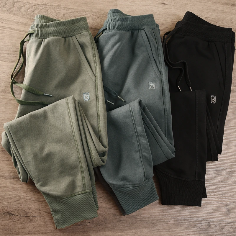 

Men's Spring Autumn Loose Knitted Casual Pants Cargo Joggers Sweatpants Long Trousers Comfortable Breathable Youthful Sle