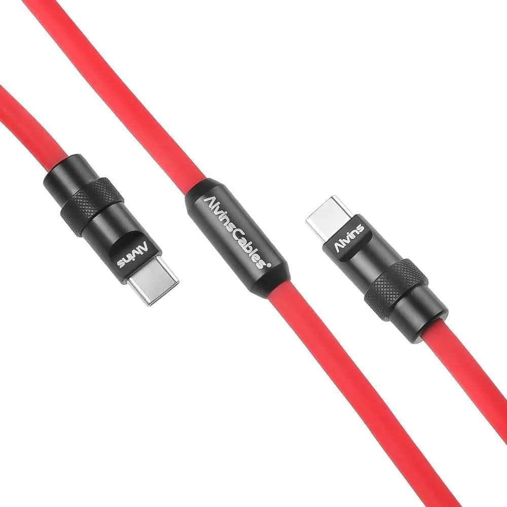 Alvin's Cables USB-C Cable, Personalized PD Fast Charging Cord with Data Transfer for iPhone, iPad, Android, Laser Engraving