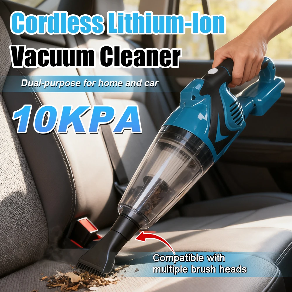 Electric Cordless Vacuum Cleaner Portable Handheld Vacuum Cleaner Multifunctional Household Lithium-Ion Cleaning Tool for Makita