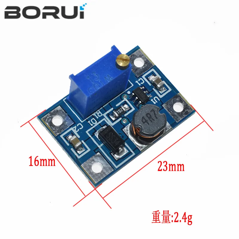 5pcs DC-DC SX1308 Step-UP Adjustable Power Module DC DC Step Up Boost Converter Adjust Power Supply 2-24V to 2-28V 2a