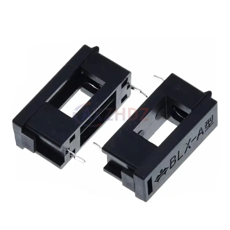 20PCS 5*20mm BLX-A Type Black Insurance Tube Socket Fuse Holder Fuse Clamp Box 5×20mm 6A 250V AC Glass Tube Fuse Holder