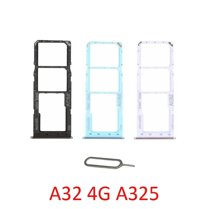 

Sim Card Tray Holder For Samsung Galaxy A32 4G A325F A325M A325 Phone SIM Chip Slot Adapter Drawer Part + Pin