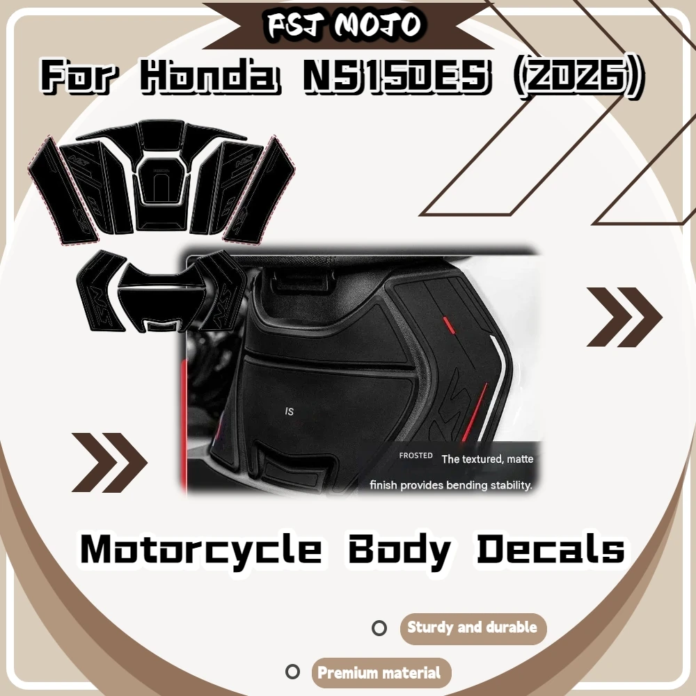 For Honda NS150ES 2026 Rubber Tank Protective Sticker Shock‑Absorbing Anti‑Abrasion Non‑Slip Decals Mod Accessories