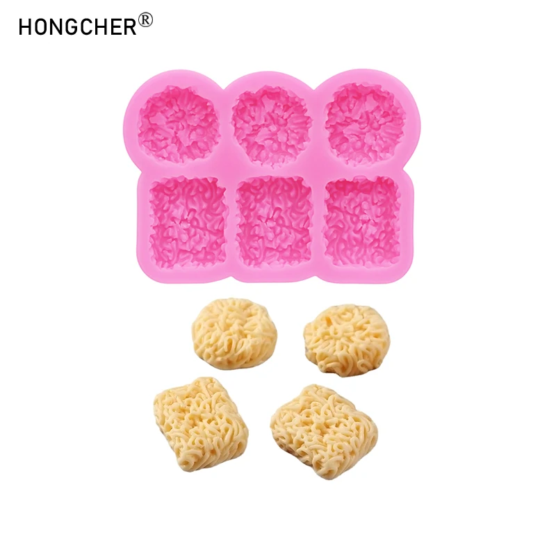 Mini Instant Noodle Food Play DIY Resin Accessories Silicone Mold Handmade Chocolate Flip Cake Dessert Decoration Molds