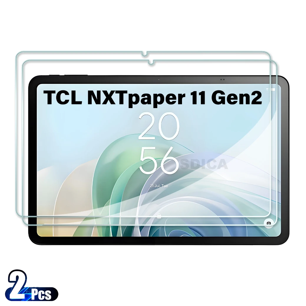 

2 шт. для TCL NXTpaper 11 Gen 2 закаленное стекло Защитная пленка для экрана 10,95 дюйма Планшет против царапин HD Защитная пленка
