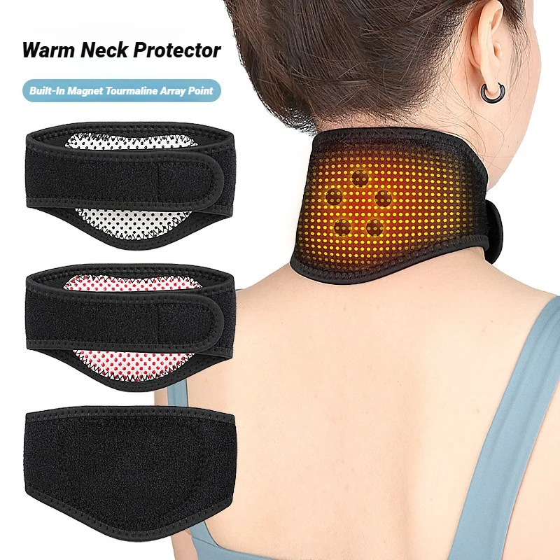 

1Pcs One Piece Tourmaline Self-Heating Pads Magnet Cervical Neck Care Collar Far Infrared Relaxation Magnetic Neckband Self-Heat foot massager masajeador