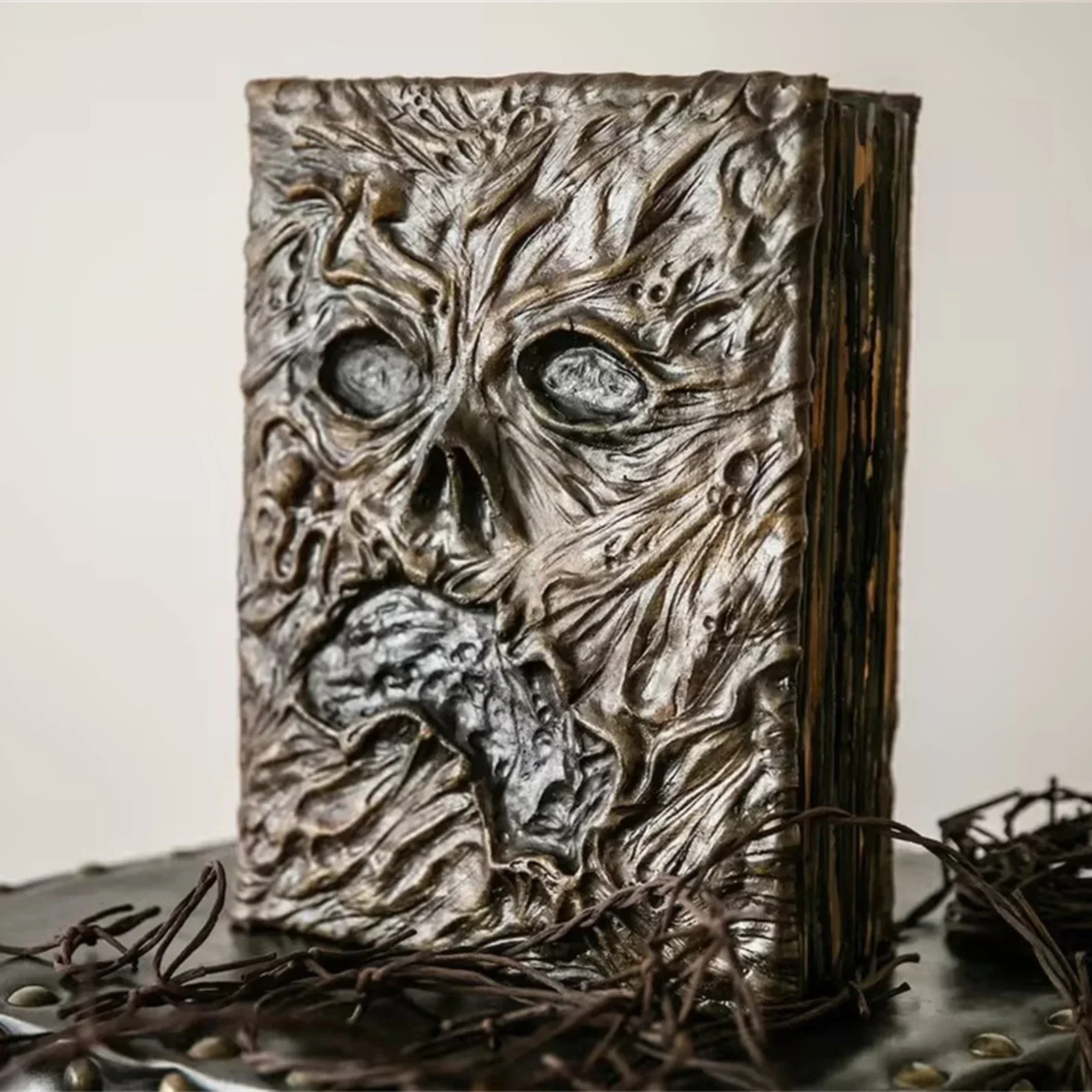 Necronomicon Evil Dead Book Leather Notebook Hardcover Journal Decoration Evil Dead Book Horror Movie Prop Decor