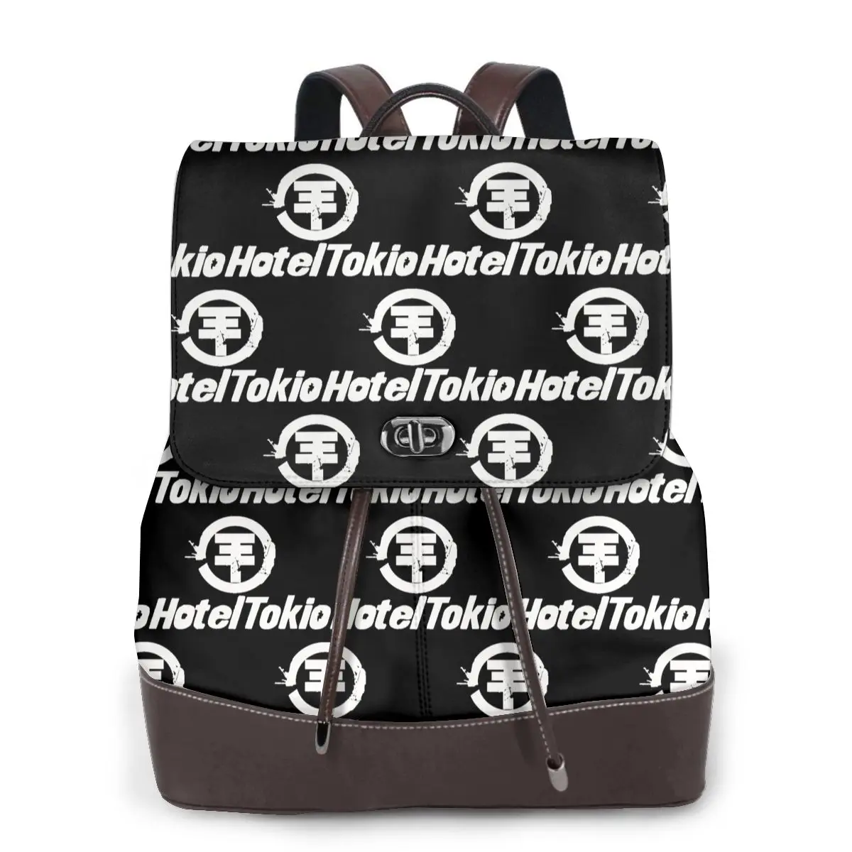 Tokio Hotel Logo Bookbag School Student Bags Hiking Travel Daypack for Women Fashion Derma Backpack