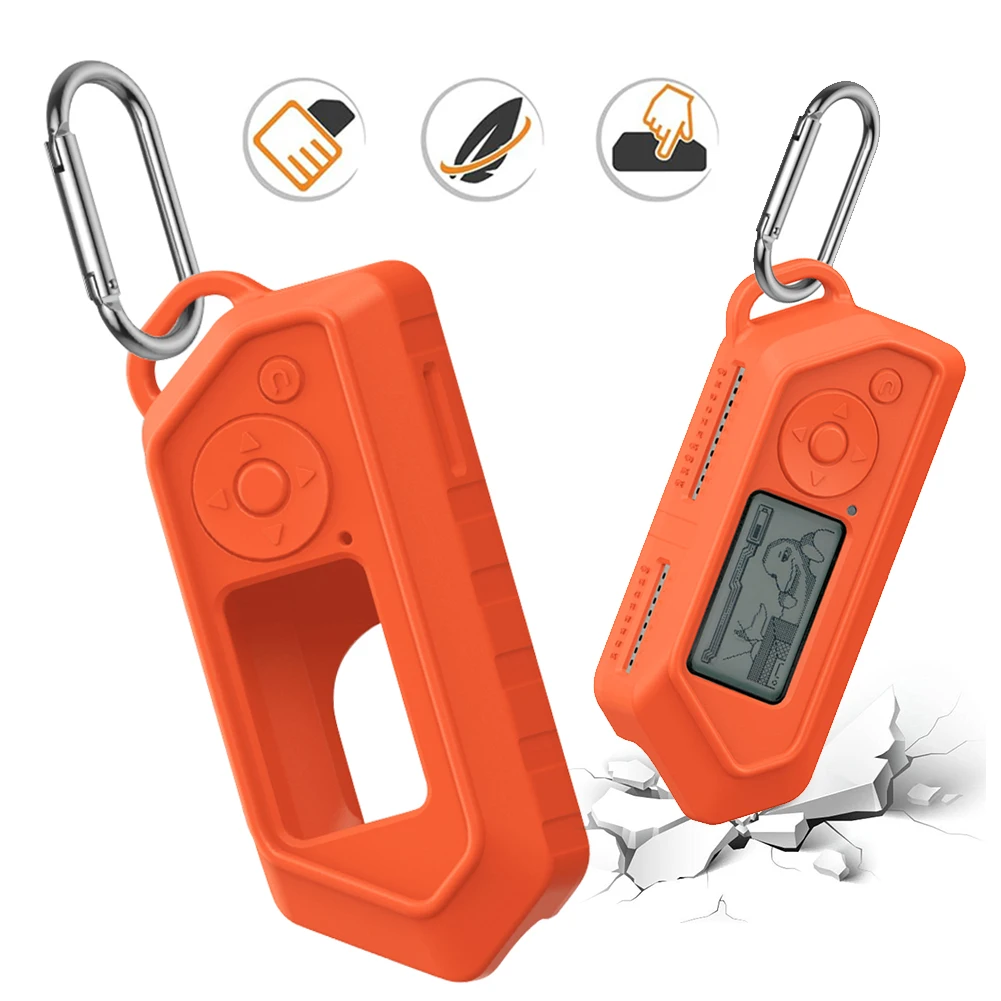 Silicone Protective Case Anti Scratch with Hanging Buckle Protective Cover Anti-Drop Soft Protector Case Cover for Flipper Zero