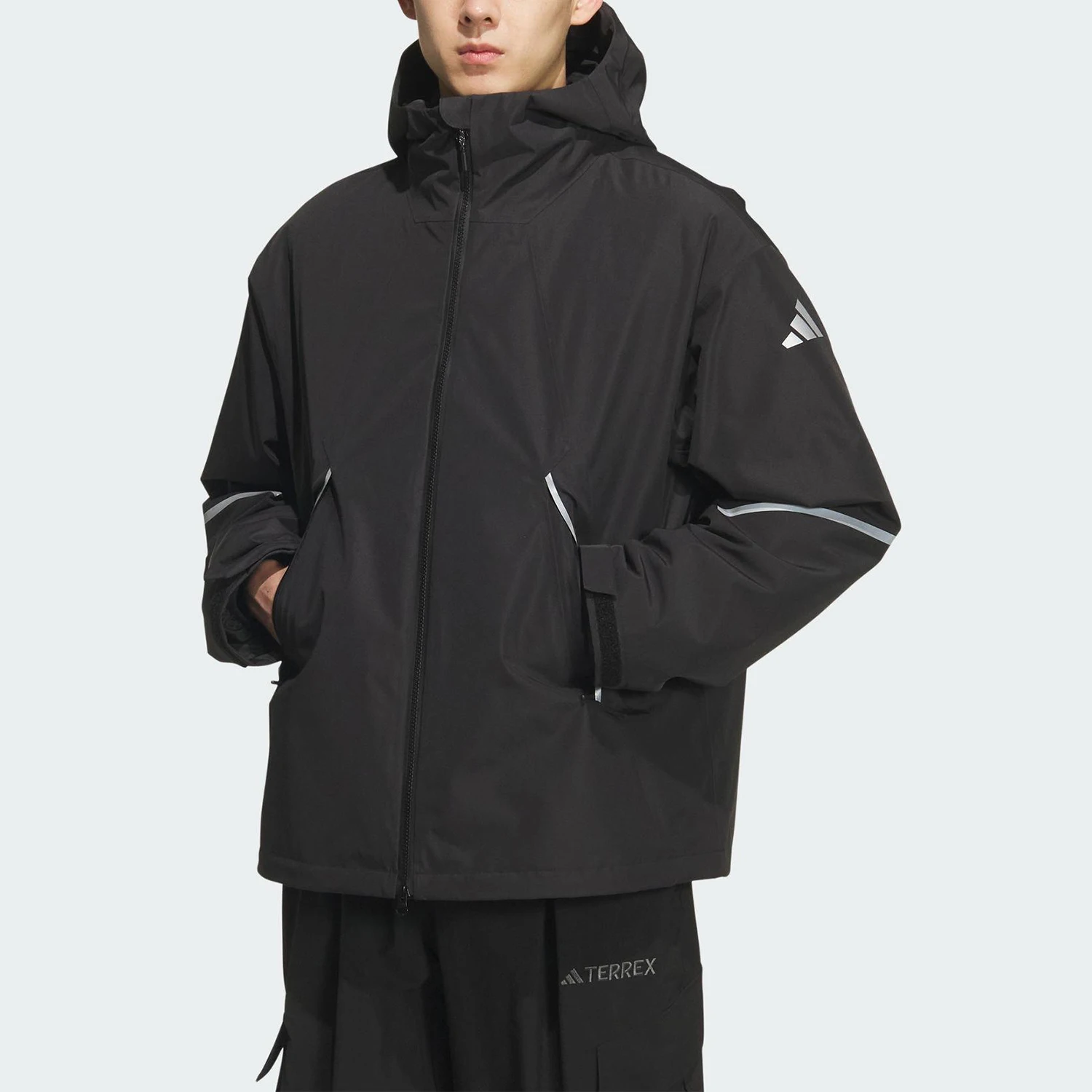 

Adidas Authentic Men's Women's Outdoor Sports Goose Down Inner Lining Windbreaker Jacket KT4969